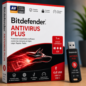 Bitdefender Antivirus Plus – Clé USB (USB 3.0 / USB-C)