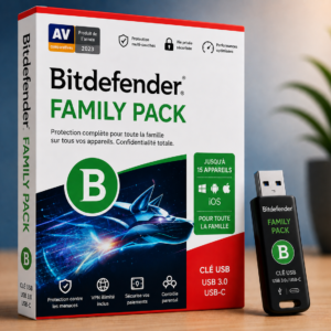 Bitdefender Family Pack – Clé USB (USB3/USB-C)
