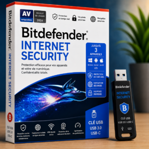 Bitdefender Internet Security – Clé USB (USB 3.0 / USB-C)