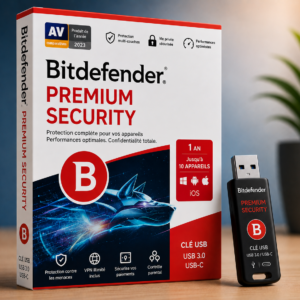 Bitdefender Premium Security – Clé USB (USB3/USB-C)