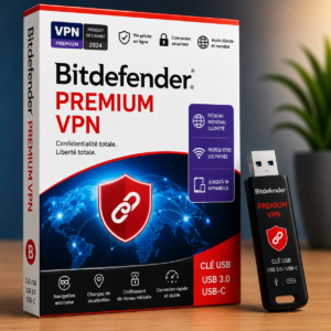 Bitdefender Premium VPN – Clé USB (USB3/USB-C)