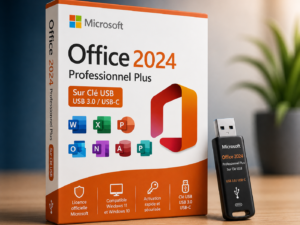 Microsoft Office 2024 Professionnel Plus – Sur Clé USB (USB3/USB-C)