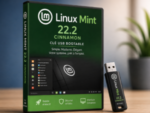 Linux Mint 22.2 Cinnamon – Clé USB bootable