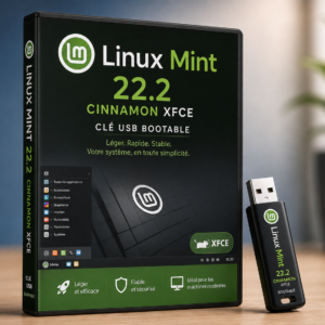 Linux Mint 22.2 Cinnamon XFCE – Clé USB bootable