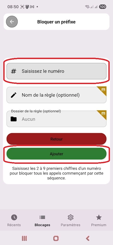 Préfixe bloqueur 3