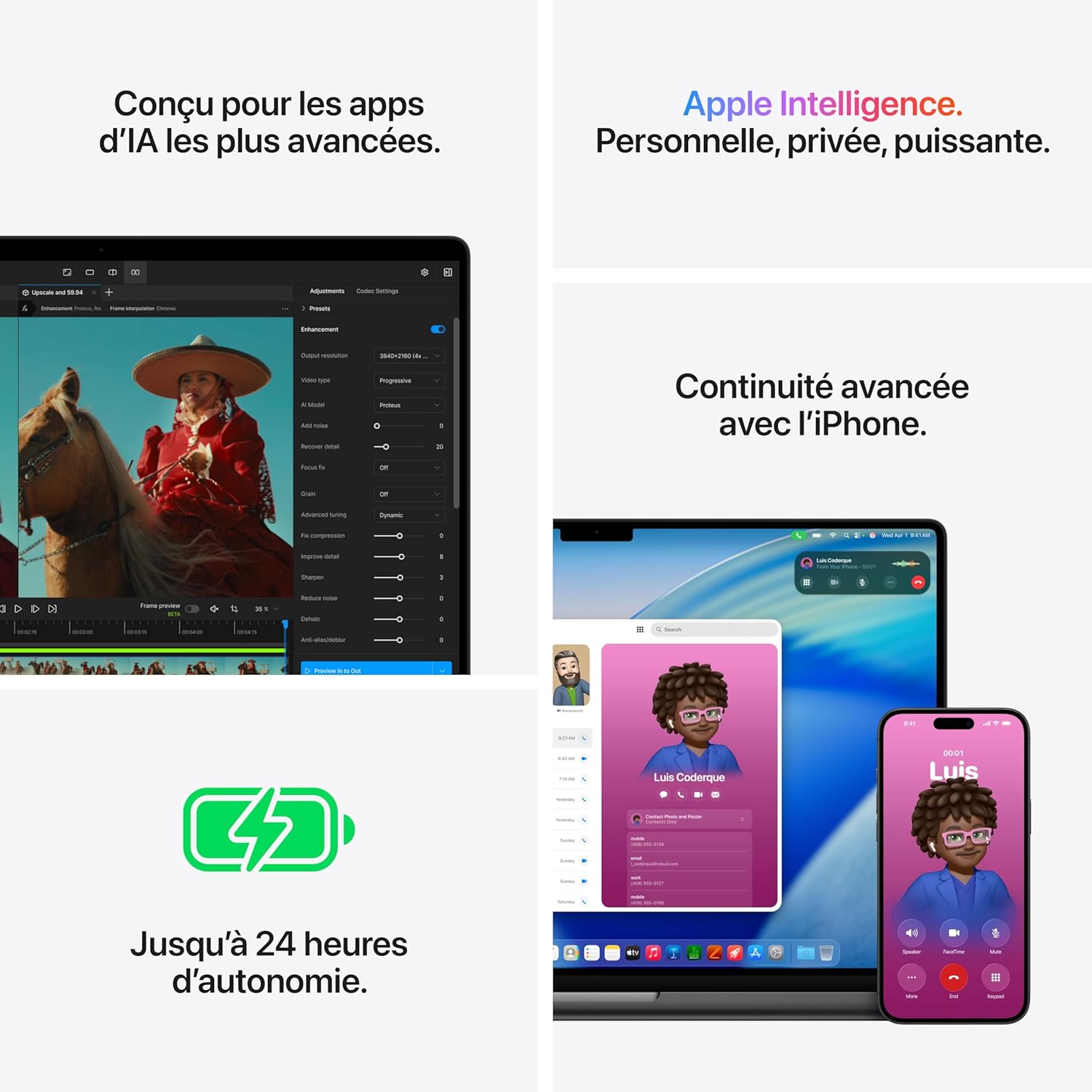 Apple MacBook Pro 16,2" Liquid Retina XDR – Apple M5 Pro (18 cœurs CPU / 20 cœurs GPU) / 24 Go / SSD 1 To – Noir Sidéral 4 Apple MacBook Pro 16,2 Liquid Retina XDR - 1to - noir sideral 3