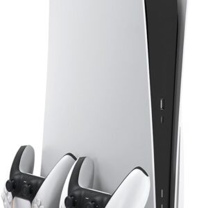 EgoGear Premium Station de Charge & Support de Refroidissement PS5 SCC5 – Blanc