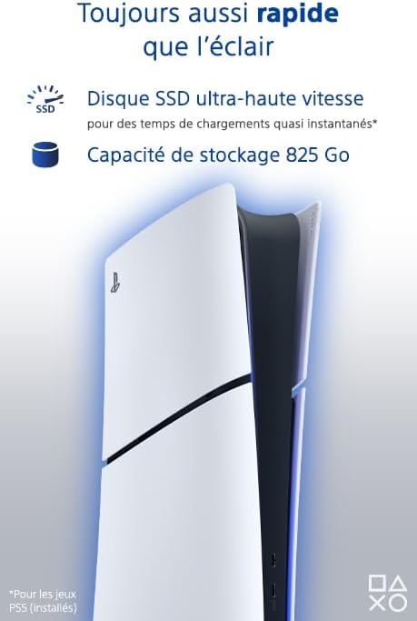 Sony PlayStation 5 Slim Digital Edition 825 Go – Blanche 3 Sony PlayStation 5 Slim Digital Edition 825 Go – Blanche 2